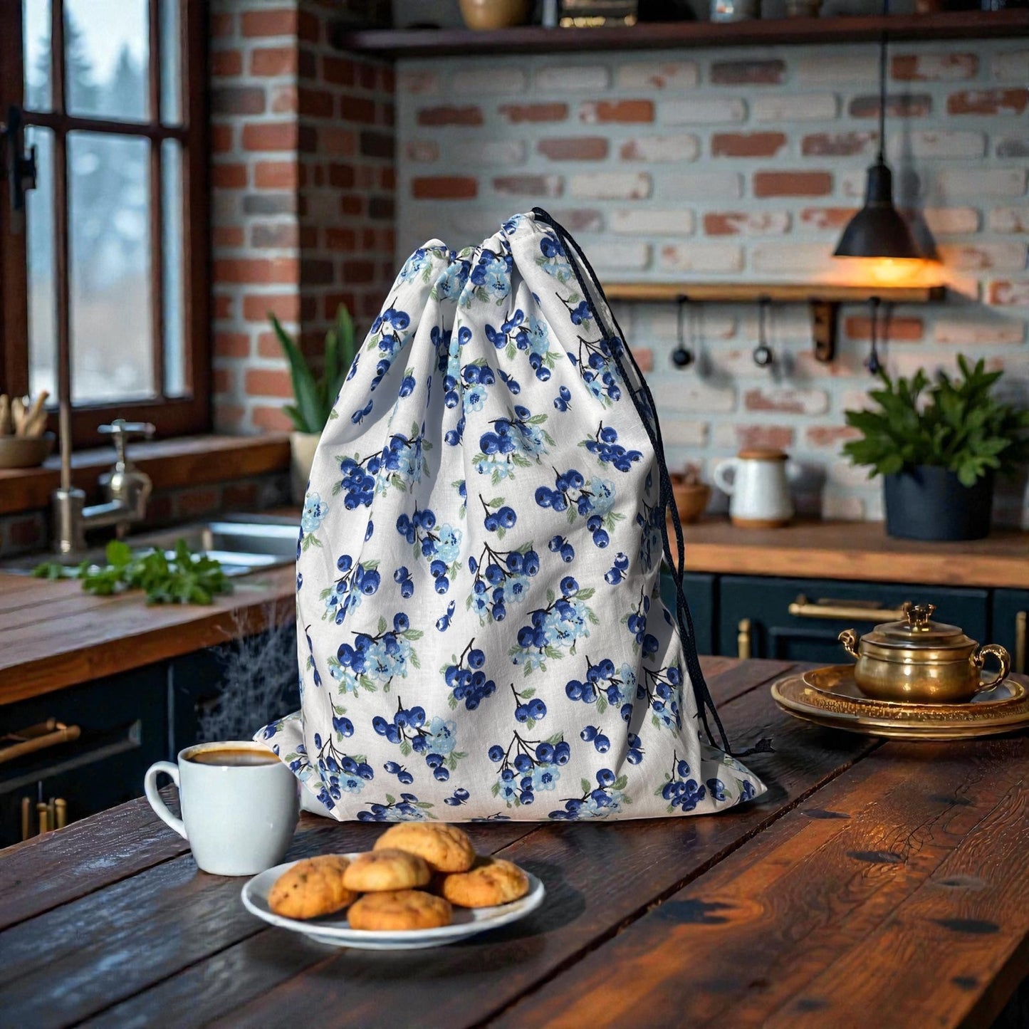 Frissentartó Kenyeres Zsák - Újrahasználható Textil Kenyértartó