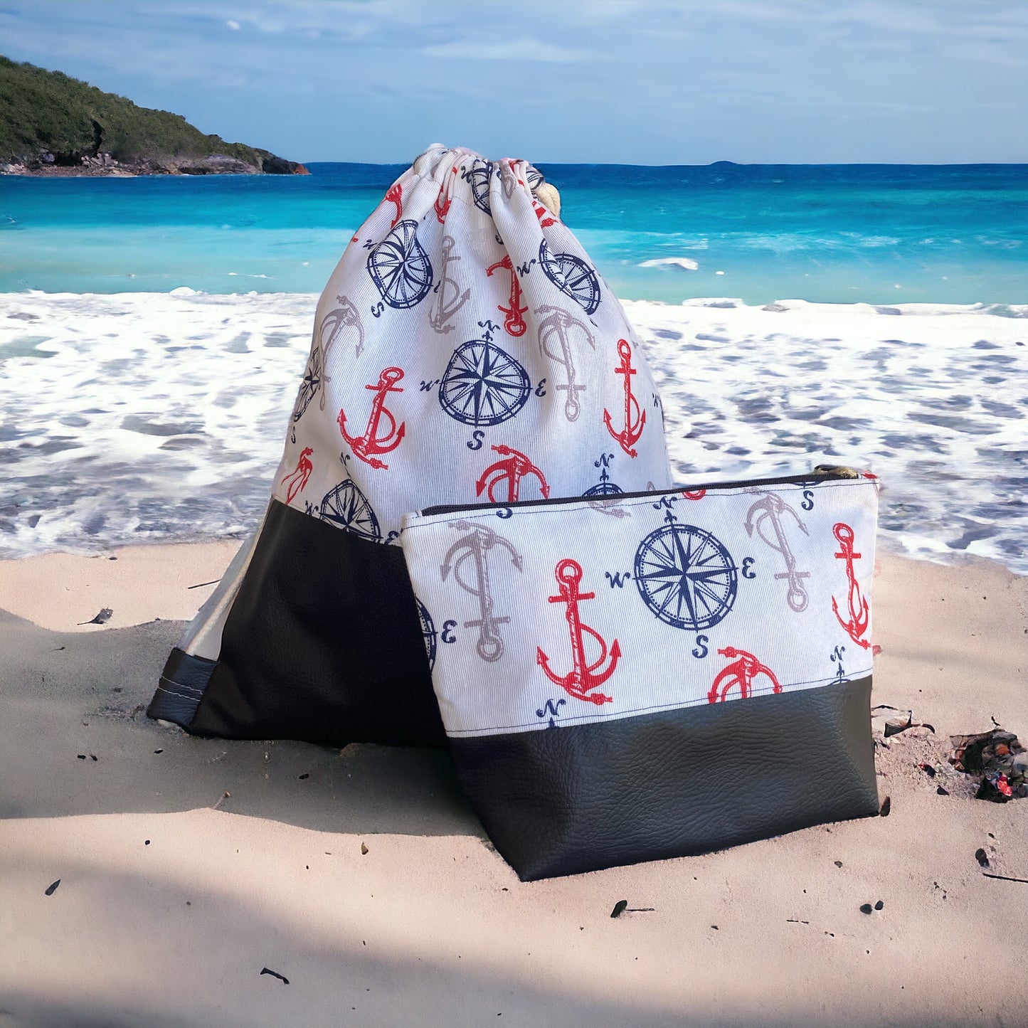 Gymbag neszesszerrel (Vasmacskák fekete textilbőrrel