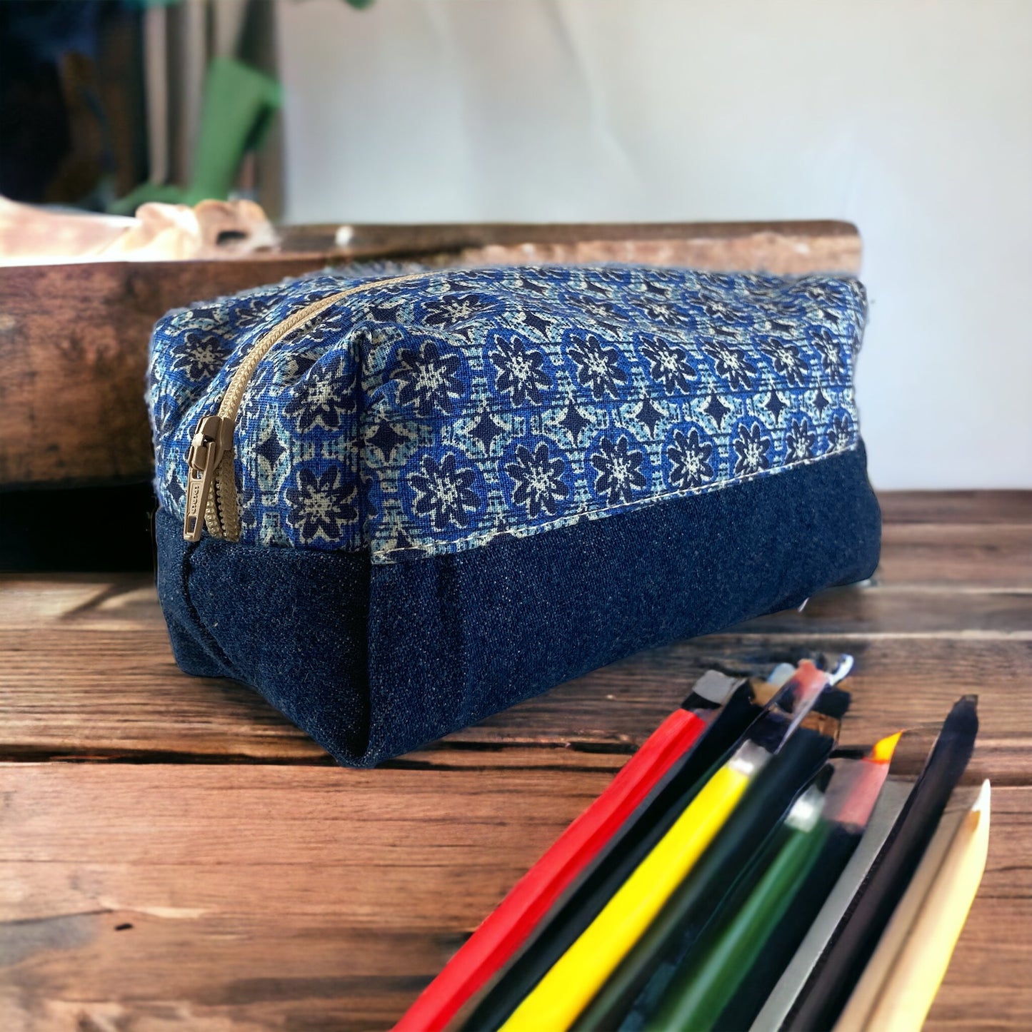 Patterned pencil case