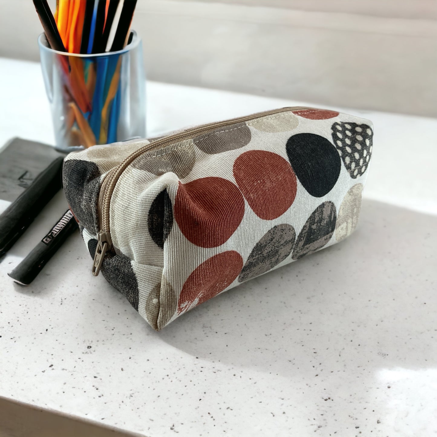 Patterned pencil case