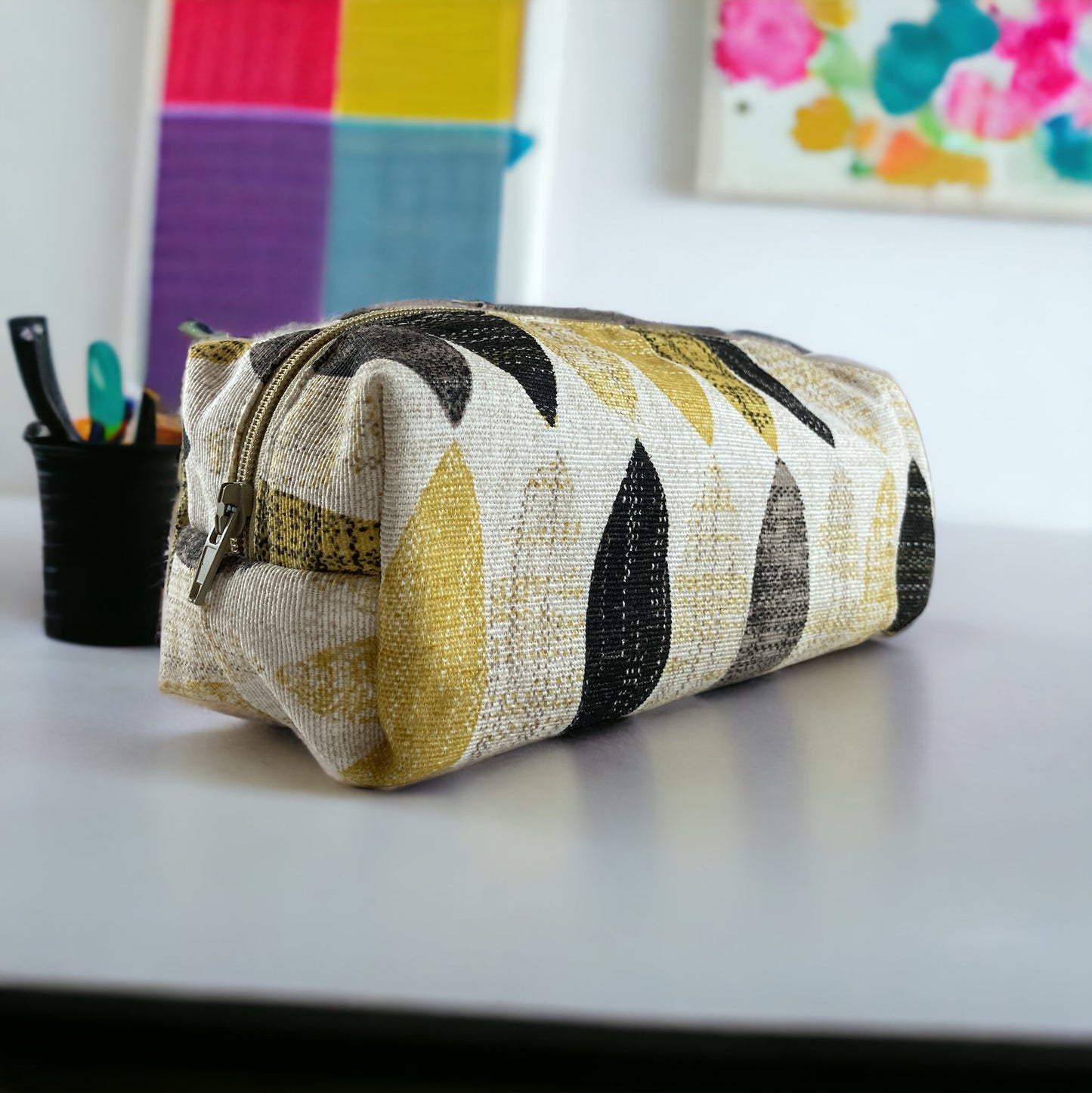 Patterned pencil case